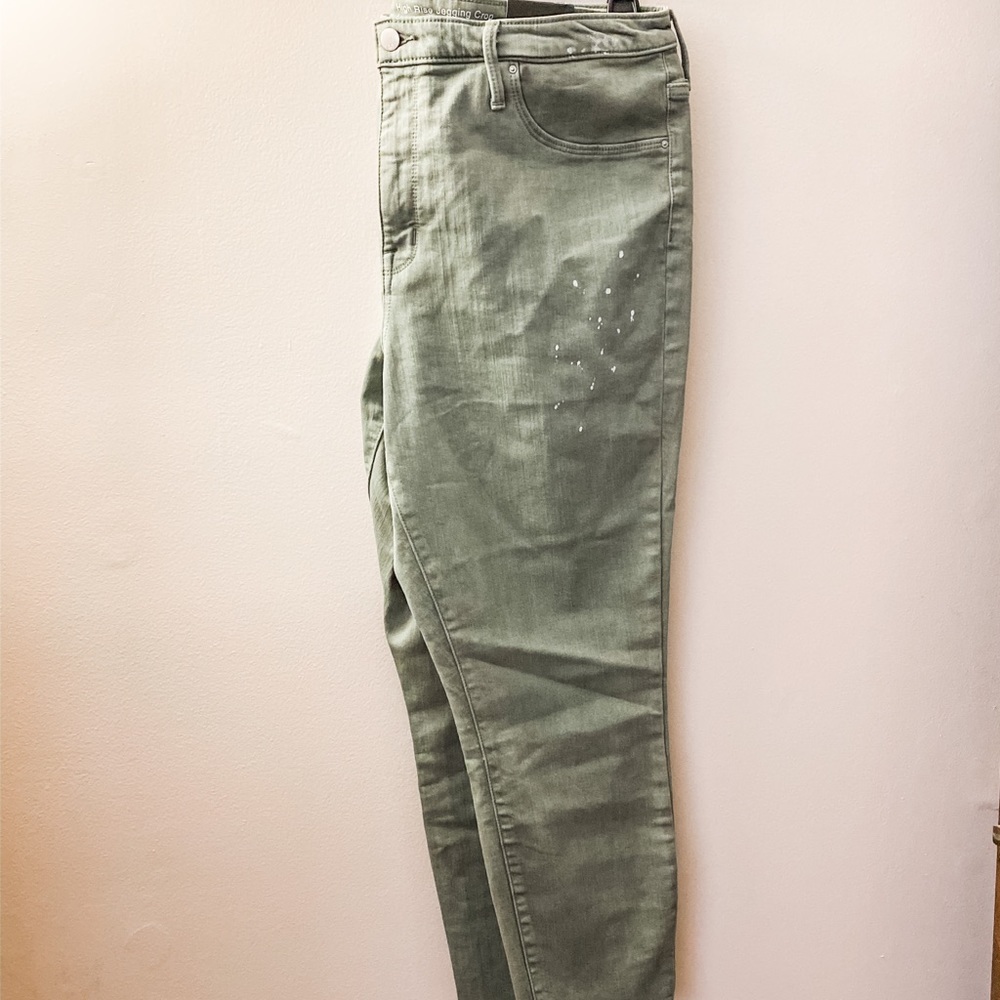 Army Green Denim Pants